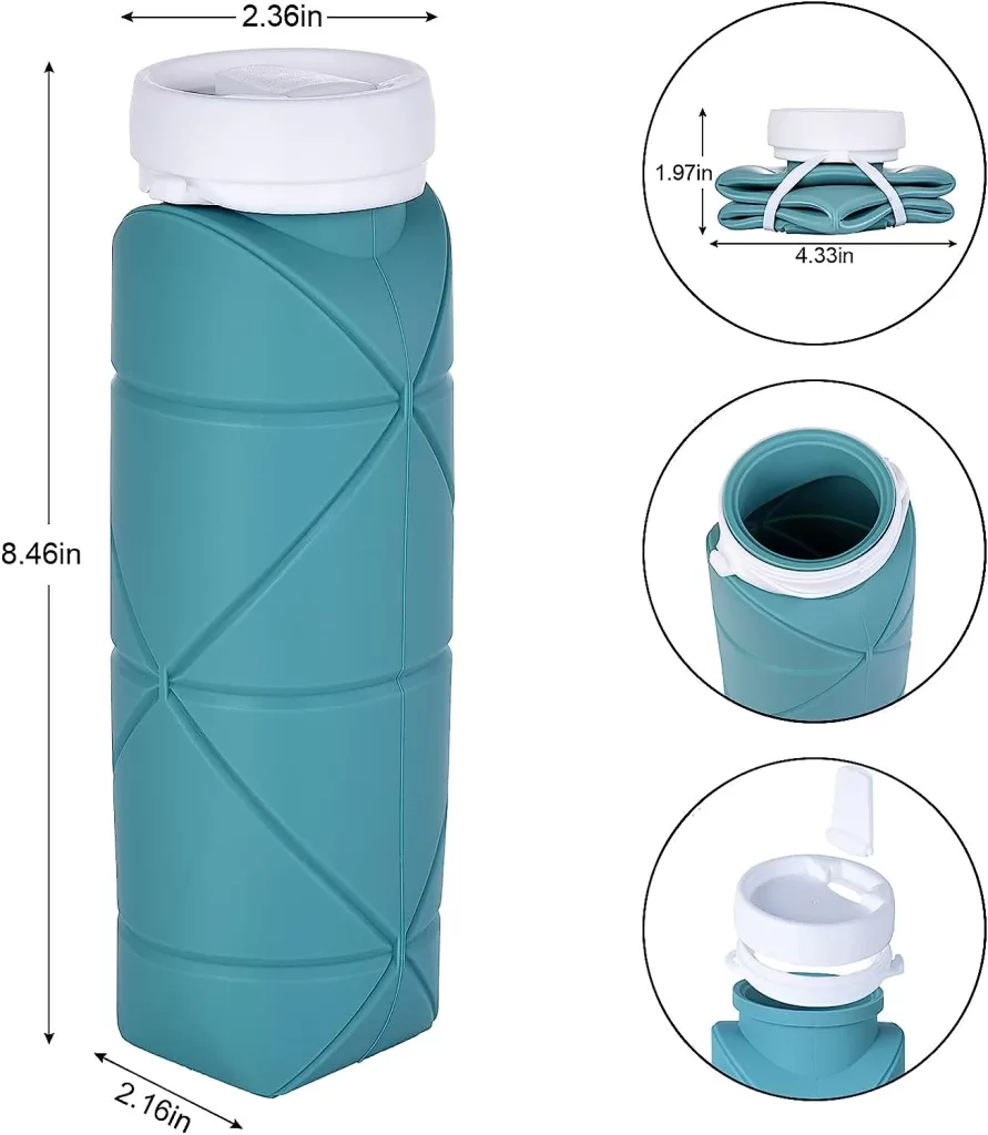 Our go-to water bottle when we are packing for our next tourist destination travel is a collapsible water bottle.