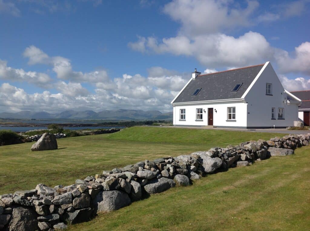 If you plan an Ireland trip from the USA, consider a beautiful home rental like this.