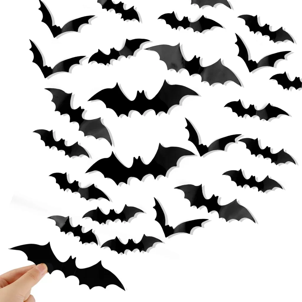 Love these bat decals from Amazon for Halloween decor. 