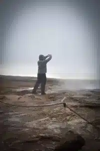 Checking out Geysir