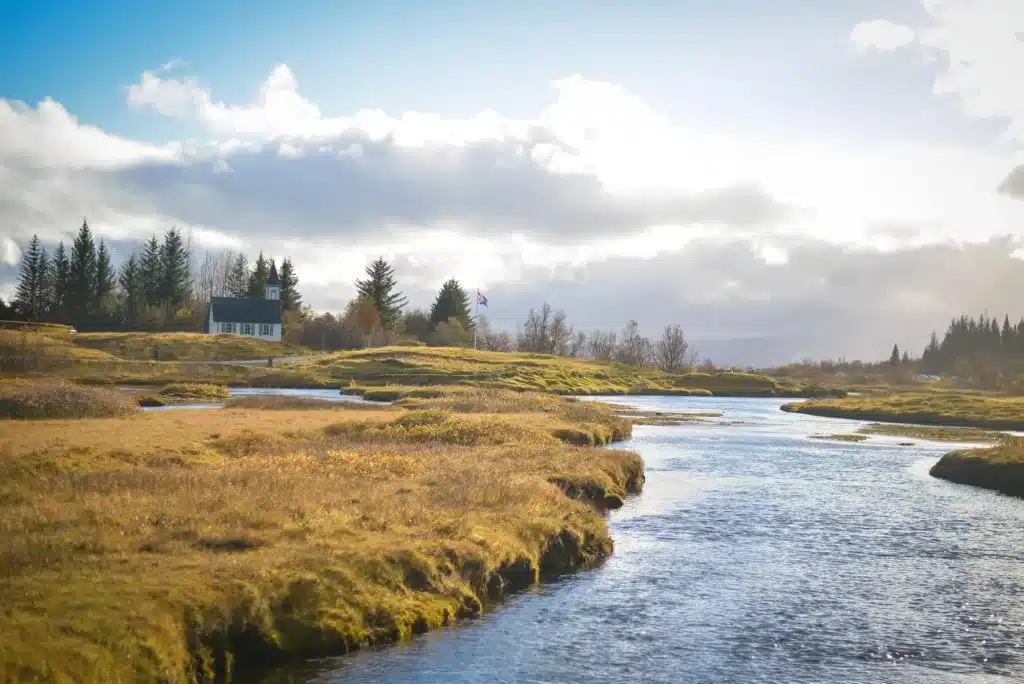 Thingvellir National Park On Golden Circle route in Ieland