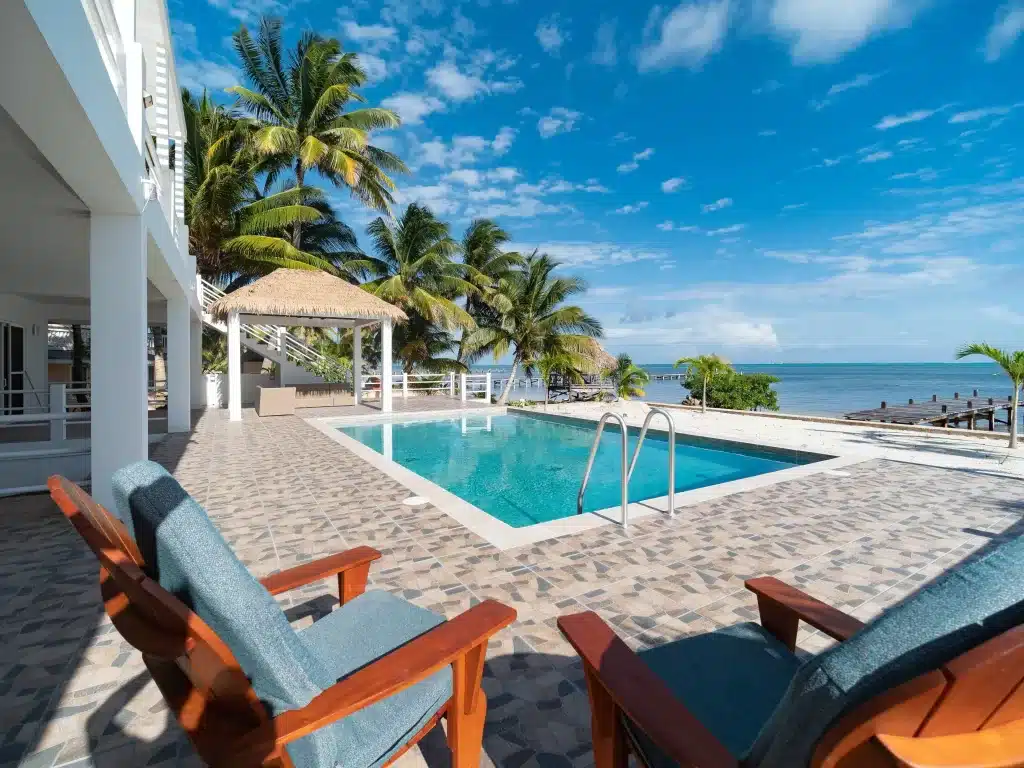 If you run out of things to do in San Pedro or Caye Caulker, relaxing poolside at your house rental is always an option!