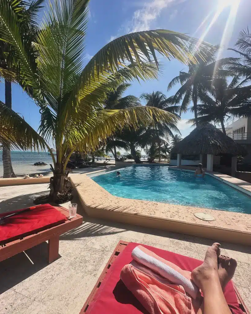 If you run out of things to do in San Pedro or Caye Caulker, relaxing poolside is always an option!