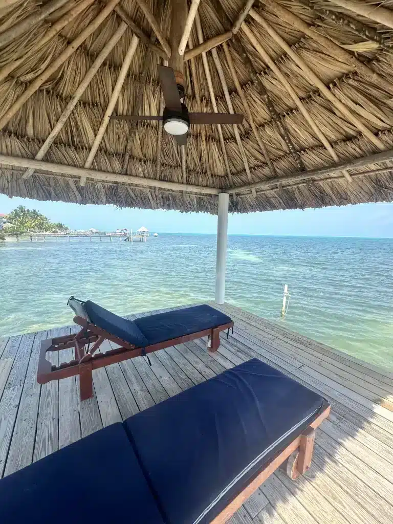 When planning your Caye Caulker or San Pedro, Belize itinerary with your family, be sure to add lounging on the dock on your list of things to do. 