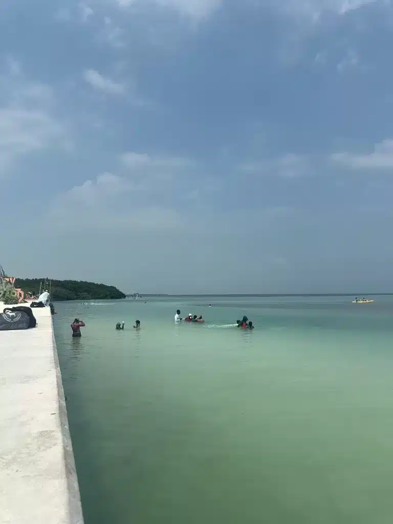 Swimming at The Split is a must for things to do on your itinerary for Caye Caulker, Belize