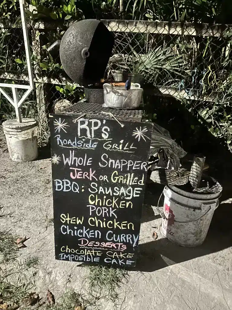 Menu at RP's Roadside Grill