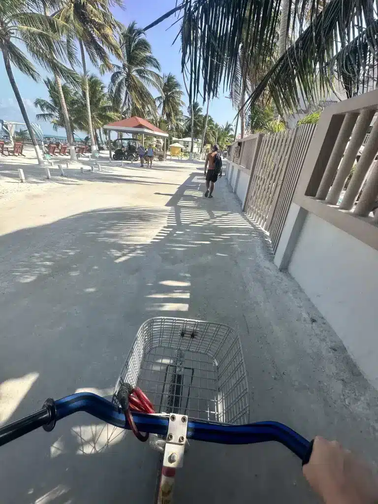 Caye Caulker things to do - biking with the family; a perfect activity for an island with no cars.