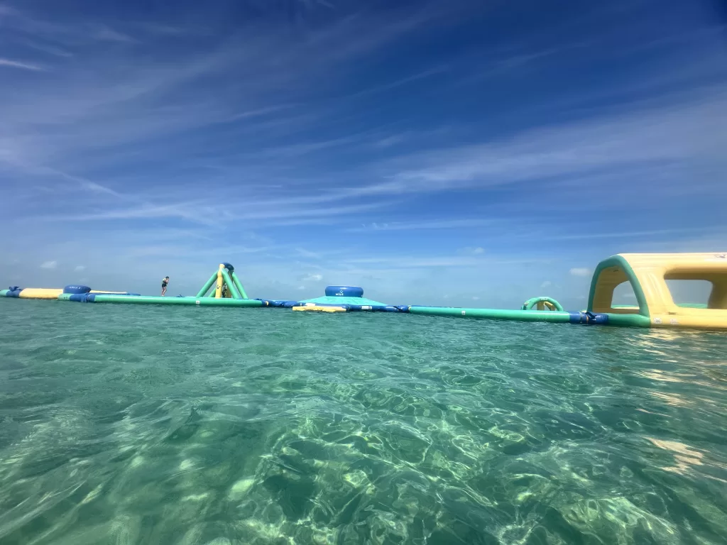 Secret Beach Waterpark is high up on the list of things to do with family for your Belize itinerary.