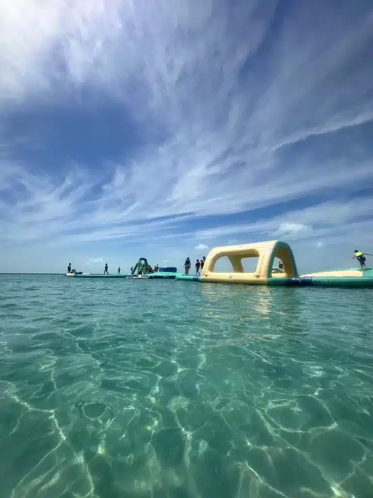 Secret Beach Waterpark is high up on the list of things to do with family for your Belize itinerary.