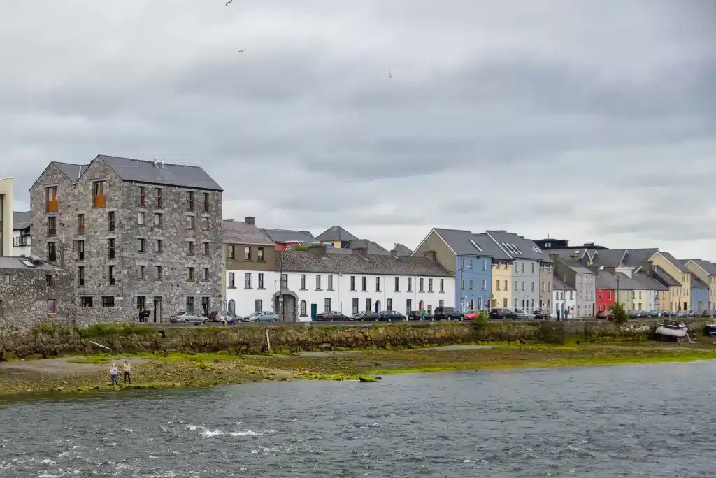 Houses in Galway are a sight on this Ireland trip guide, which we saw the  day after seeing the iconic castle in the Connemara region. 