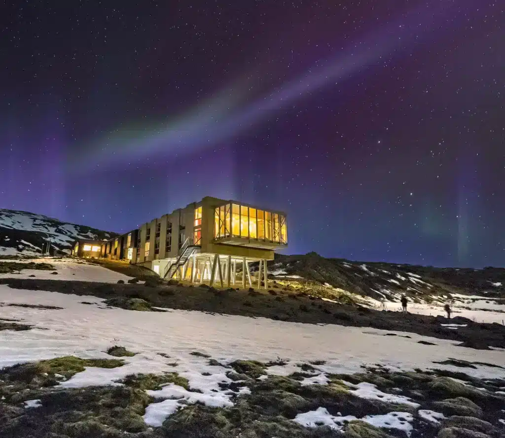 Ion Adventure Hotel is a boutique hotel near the Golden Circle in Iceland that is a great place to spot northern lights. 