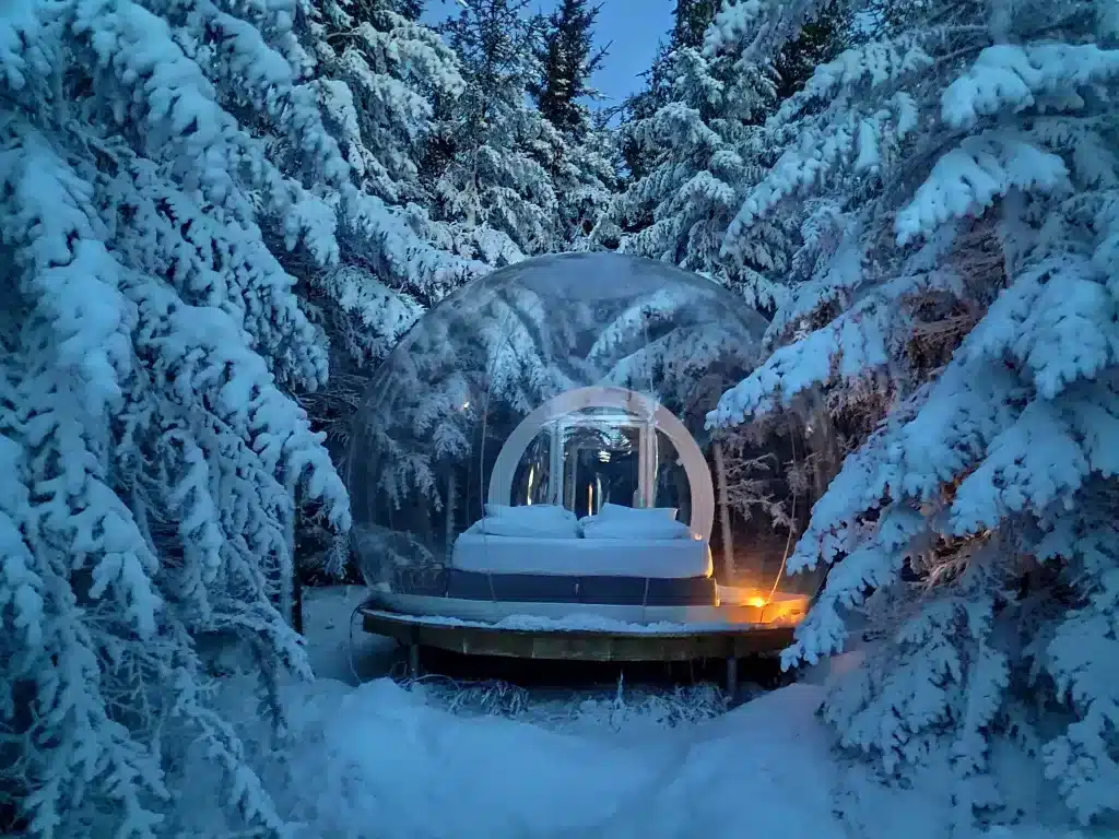 The Bubble Hotel in Iceland is an excellent and unique choice if you're wanting to immerse yourself in nature.