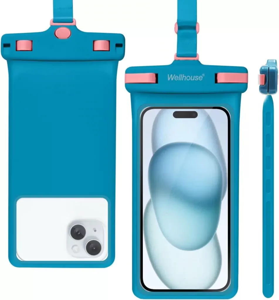 I must have my waterproof phone pouch along with any of my travels, especially to tropical locations. 