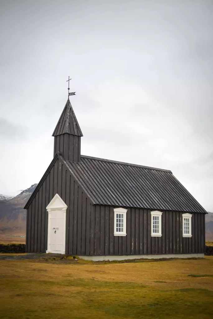 Black Church at Budir is a scenic sight on Snaefellsnes for your Iceland itinerary. 