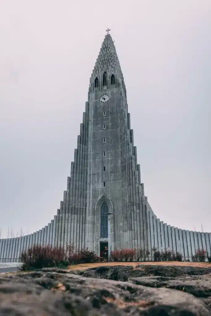 Hallgrimskirkja Church in Reykjavik is a popular sight to see for those planning an Iceland itinerary. 