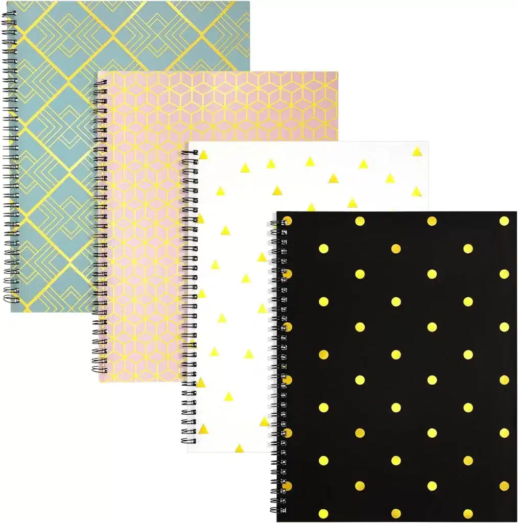 Cute patterns and colored notebooks for your teen girl to add to her school shopping supply list. 