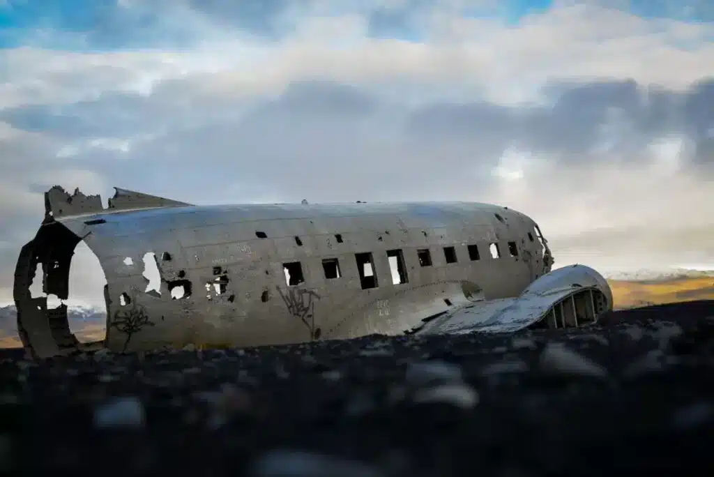 Solheimasandur plane wreck is a great sight to see along Iceland's South Coast, from Selfoss to Vik. 