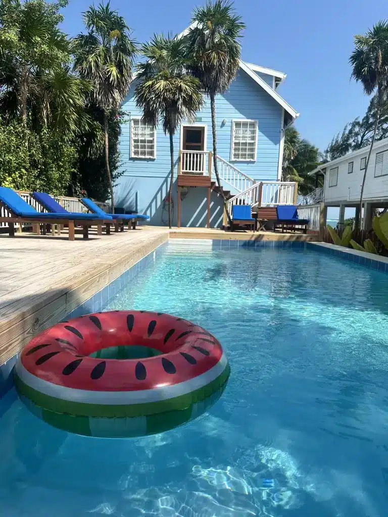 The pool at Sandy's Secret on Caye Caulker was excellent.