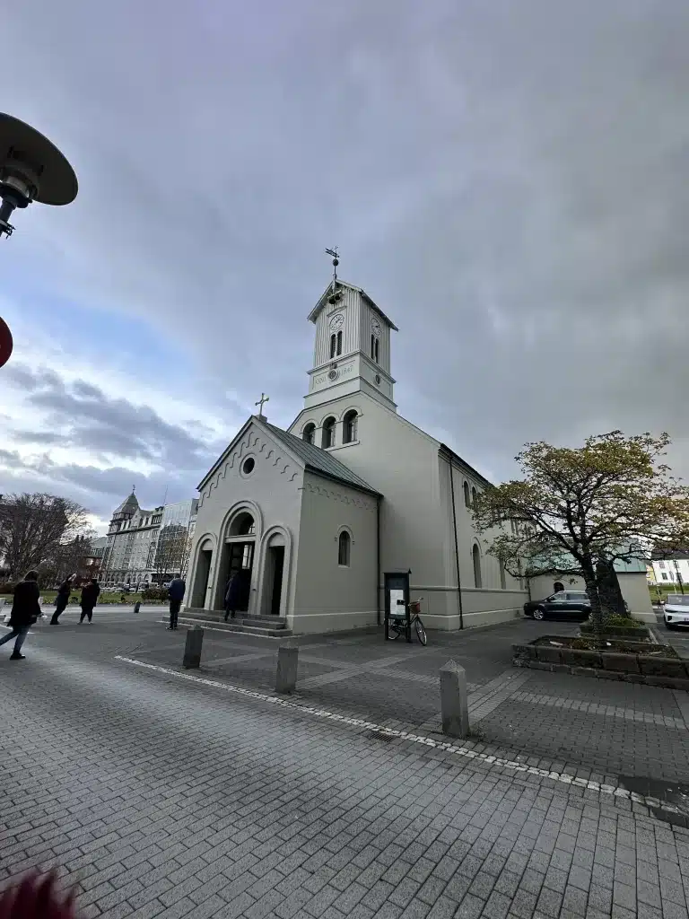 A church in Reykjavik on our Iceland roadtrip itinerary with a car.  