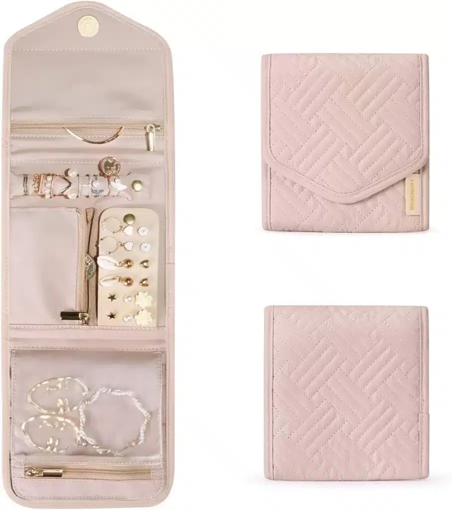 A jewelry case will keep your accessories organized. 