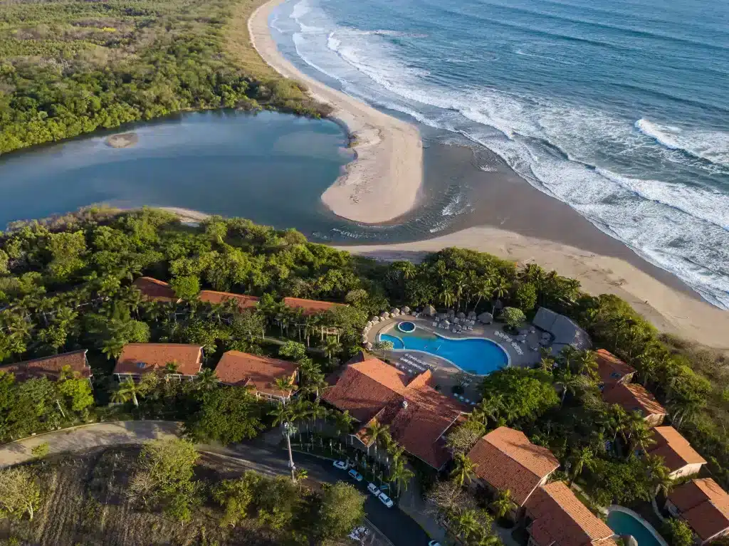 Aerial view of Occidental Tamarindo, a family friendly resort. 