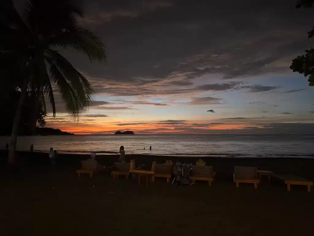 Sunset on Playa Hermosa.