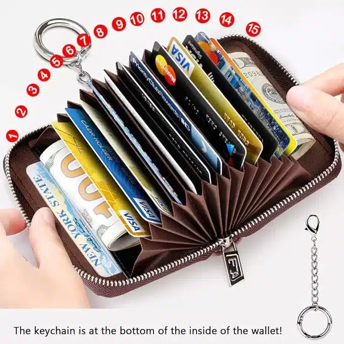 This RDIF-blocking wallet is great for credit card protection while traveling. 