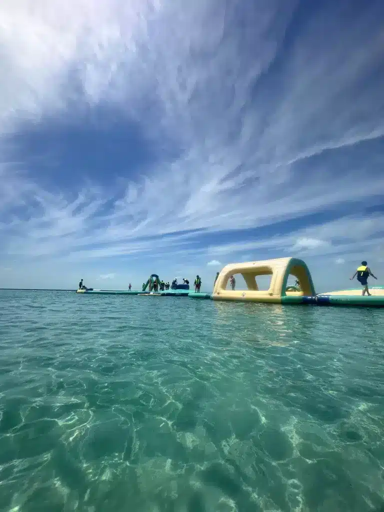 The kids will love the waterpark at Secret Beach in San Pedro Belize, which is an epic place to visit with the family. 