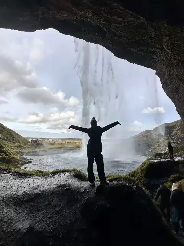 Walk behind Seljalandsfoss is a major highlight for any 3 day itinerary in October. 