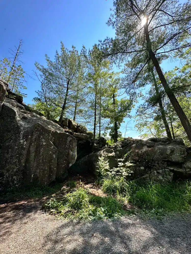 Hiking in Interstate State Park is a fun activity for for families. 