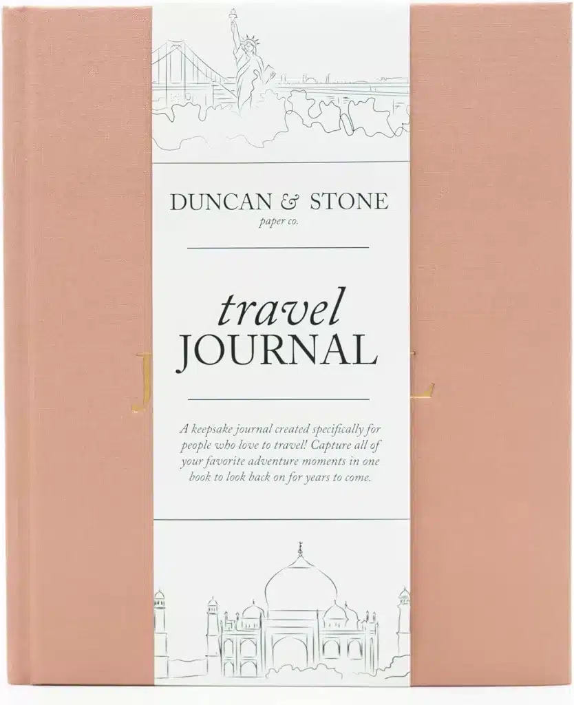 The unique gift of a travel journal is always a great gift idea. 