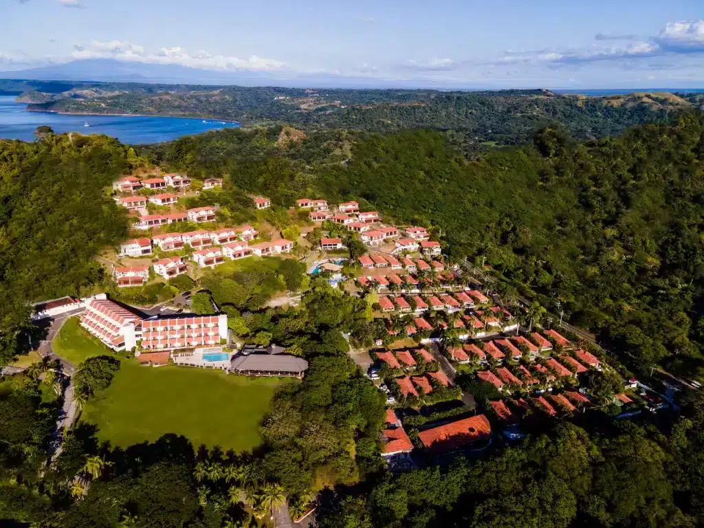 A scenic view of Villa Sol, a beach resort in Costa Rica.