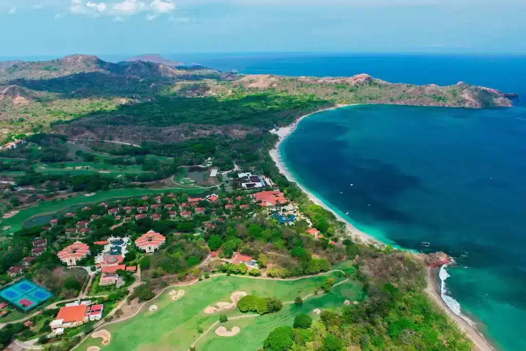 One of the best resorts in Guanacaste and an aerial shot of The Westin