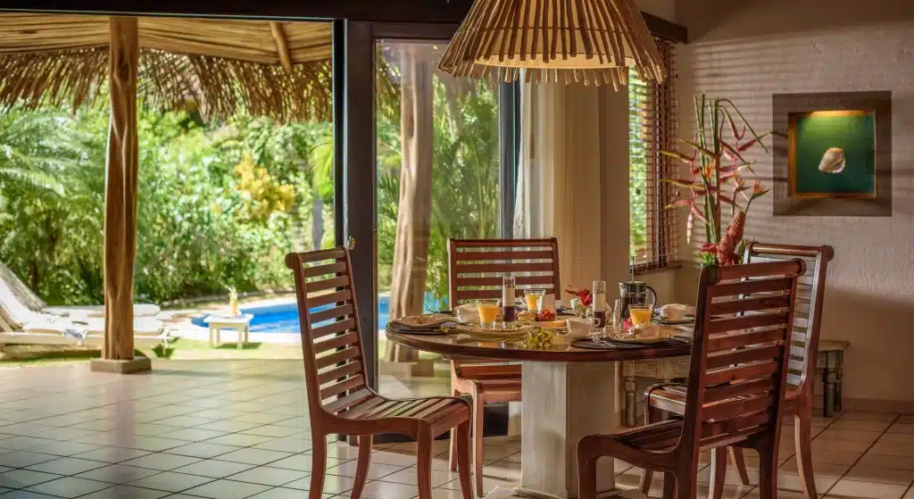 Inside a room at Cala Luna Boutique Hotel. 