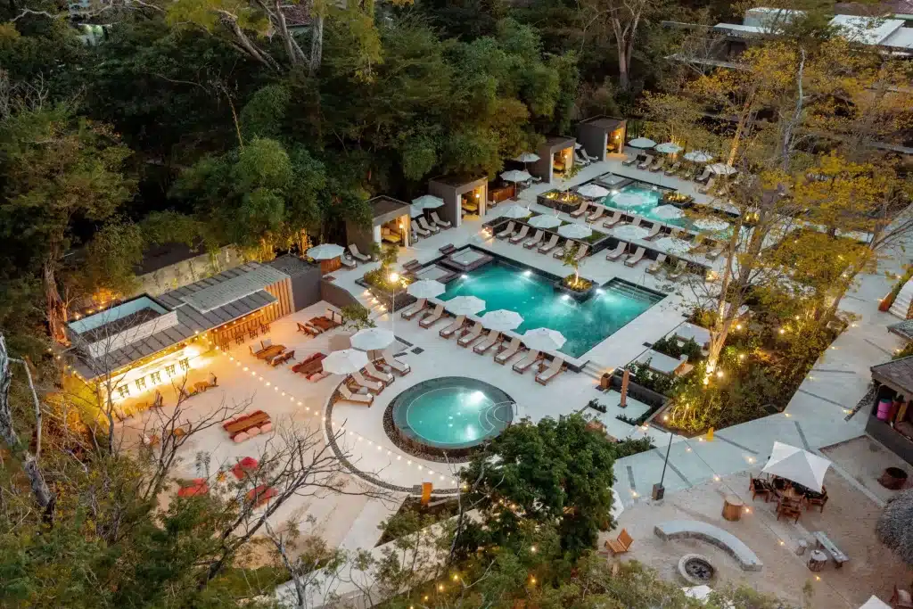 A beautiful pool area at El Mangroove in Guanacaste.