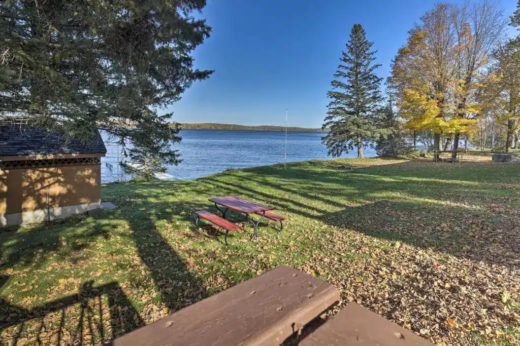 Beautiful lakeside cabin in Wisconsin. 