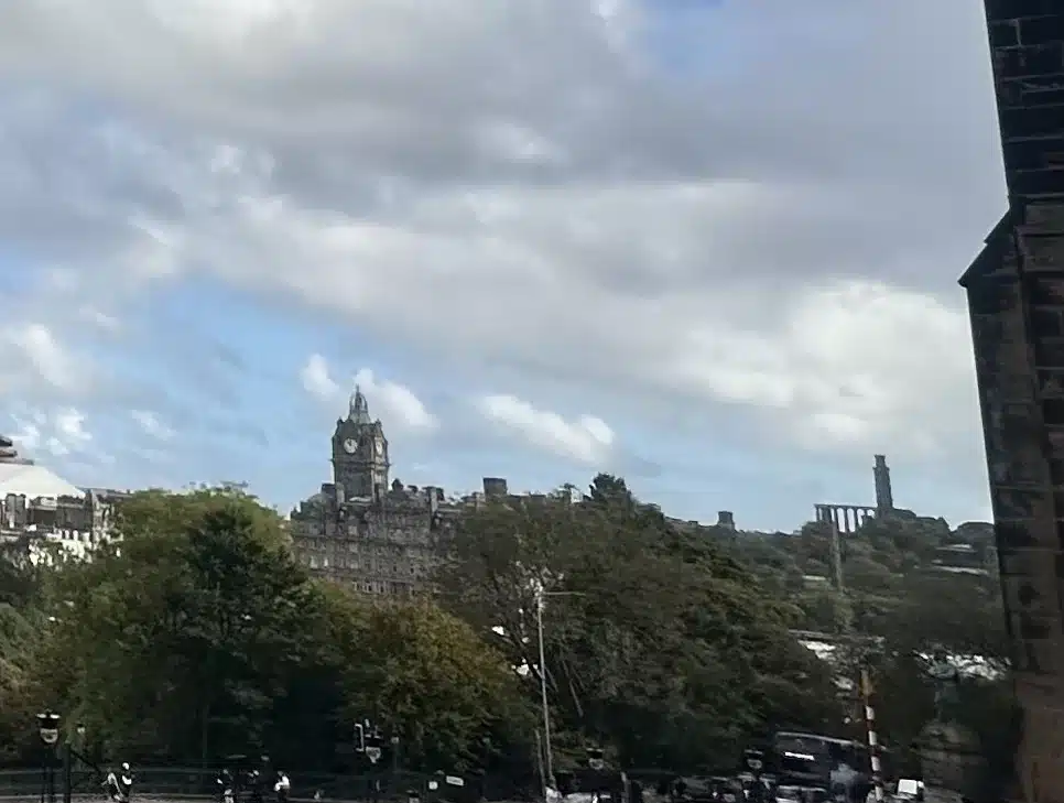 Catch the views of Edinburgh City Center at Calton Hill.